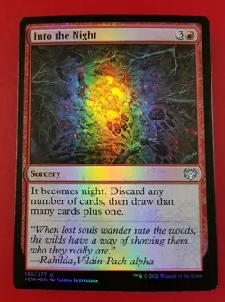 1x Into the Night | FOIL | Innistrad Crimson Vow | MTG Magic Cards - Image 1