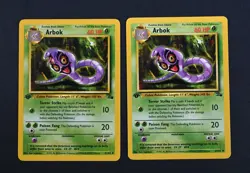 NM- Arbok 1st Edition Fossil Set 31/62 Pokemon Card - Image 1