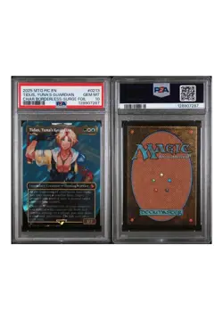 Tidus Yunas Guardian Borderless Surge Foil Final Fantasy Collectible Card Psa 10 - Image 1