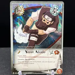 Yoroi Akado 106 1st Edition Foil Uncommon Naruto CCG Card - Image 1