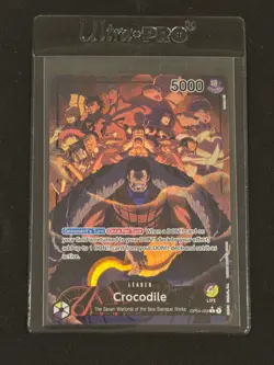 Crocodile (058) (Alternate Art) Kingdoms of Intrigue #OP04-058 One Piece Card - Image 1