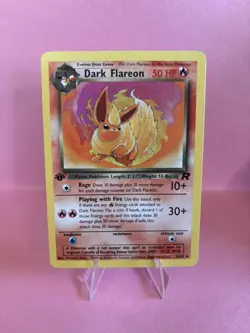 Dark Flareon 35/82 1st Edition Team Rocket Non-Holo Pokemon Card Near Mint - Image 1