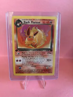 Dark Flareon 35/82 1st Edition Team Rocket Non-Holo Pokemon Card Near Mint - Image 4