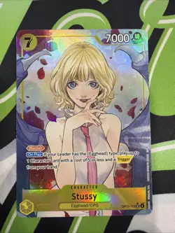 Stussy Alt Art OP13-110 SR Carrying on His Will ONE PIECE Card Game NM - Image 1