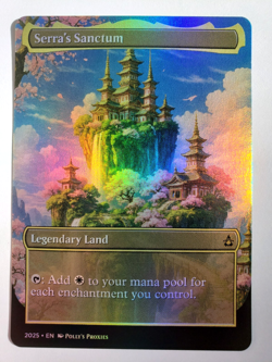 Serra's Sanctum FOIL Proxy Playtest Land Card Custom Anime Sky Castle Art Design - Image 4
