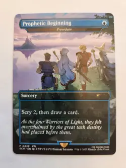 MTG Preordain Final Fantasy Prophetic Beginning Extended Art Promo #39 - Image 1