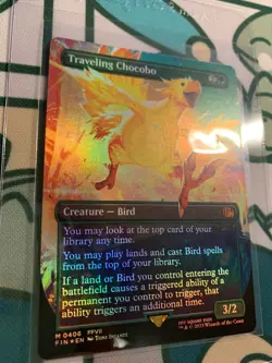Traveling Chocobo M 0406 Borderless Foil MTG: Final Fantasy - NM+ - Image 2