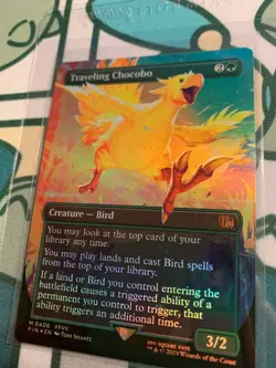 Traveling Chocobo M 0406 Borderless Foil MTG: Final Fantasy - NM+ - Image 3