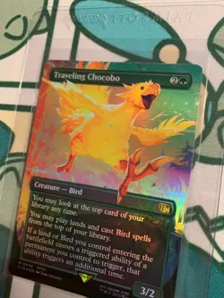 Traveling Chocobo M 0406 Borderless Foil MTG: Final Fantasy - NM+ - Image 4