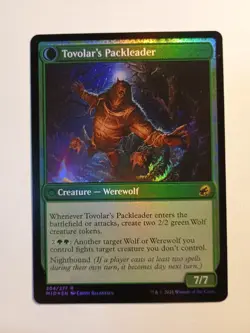 Tovolar's Huntmaster/Packleader Foil 204/277 Magic The Gathering Rare MID NM - Image 2