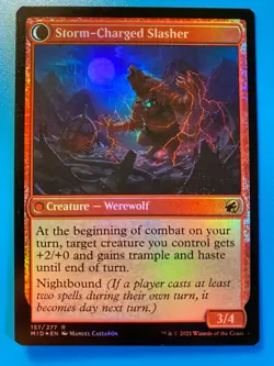 MTG 1x FOIL Reckless Stormseeker # 147 Innistrad Midnight Hunt Magic the x1 NM - Image 2
