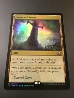 MTG Commander Collection Black #008 Command Tower Foil - Image 1