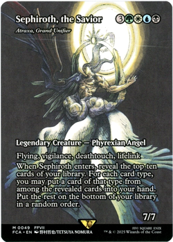 Sephiroth, the Savior - Atraxa, Grand Unifier (Showcase) 0049 Final Fantasy MTG - Image 1