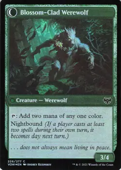 Weaver of Blossoms C Innistrad: Crimson Vow # 226 NM Foil - Image 2
