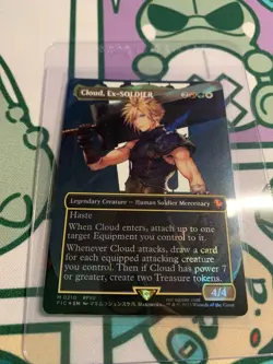 Cloud, Ex-SOLDIER M 0210 Borderless Surge Foil Commander: Final Fantasy - NM+ - Image 4