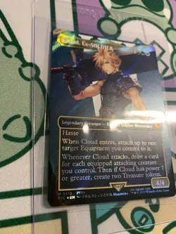 Cloud, Ex-SOLDIER M 0210 Borderless Surge Foil Commander: Final Fantasy - NM+ - Image 5