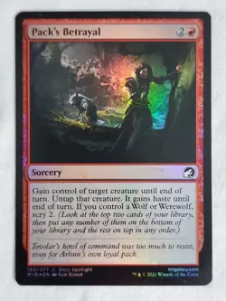 Pack's Betrayal 153 Innistrad: Midnight Hunt Foil Magic the Gathering - Image 1
