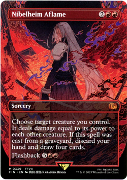 Nibelheim Aflame (Borderless) - 0339 - Final Fantasy MTG - NM/M SHIPS NOW - Image 1