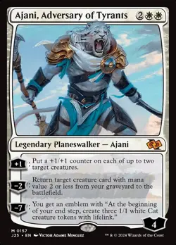 Ajani, Adversary of Tyrants 0157 Non Foil Mythic Foundations Jumpstart MTG NM - Image 1