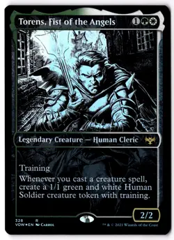 Torens, Fist of the Angels (Showcase) Foil R Innistrad: Crimson Vow 328 NM - Image 1