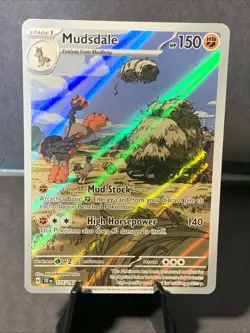 Pokemon TCG Mudsdale 175/162 SV05: Temporal Forces Illustration Rare NM/M - Image 1