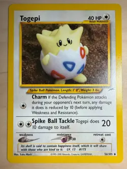 Togepi Pokemon Neo Destiny #56 2002 LP/NM - Image 1