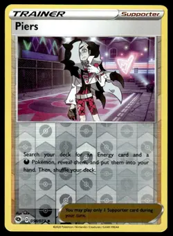 Piers #058/073 Reverse Holo 2020 Pokmeon Champion's Path LP - Image 1