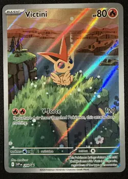 Victini SVP 208 Illustration Rare Black Star Promo Black & White Pokemon TCG - Image 1