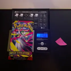 22.66g VERY HEAVY Mega Evolution Pokemon Sealed Booster Pack New SIR/HRU - Image 1