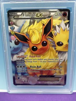 Pokemon TCG Flareon EX Full Art Holo Ultra Rare RC28/RC32 Generations PSA 8 - Image 3