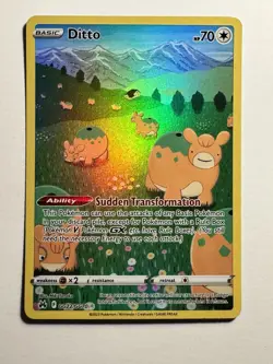 Ditto GG22/GG70 Pokemon TCG Ultra Rare Crown Zenith: Galarian Gallery Near Mint - Image 1