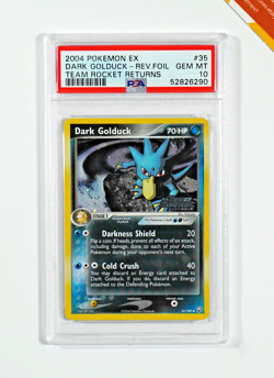 Pokemon PSA 10 Dark Golduck #35 Rev Foil EX Team Rocket's Returns 2004 English - Image 1