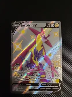 Toxtricity V SV112/SV122 - Pokemon Shining Fates Sword Shield Shiny Rare NM - Image 1