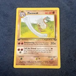Pokemon TCG Marowak 39/64 Jungle 1st Edition LP - Image 2