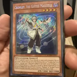 Crowley, the Gifted Magistus BLMM-EN044 Secret Rare Yugioh - Image 1