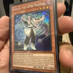 Crowley, the Gifted Magistus BLMM-EN044 Secret Rare Yugioh - Image 2