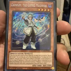 Crowley, the Gifted Magistus BLMM-EN044 Secret Rare Yugioh - Image 3