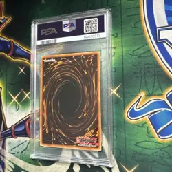 Yugioh! Mask of the Accursed LON-019 Super Rare 1st Edition PSA NM-MT 8 - Image 2