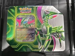 Pokemon Trading Card Game Paradox Clash Iron Leaves ex tin Sealed - Image 1