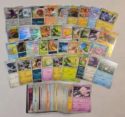 2025 Pokemon Black Bolt Base Bulk Lot of 90 TCG Cards Holo, Foil Pokeball - Image 1