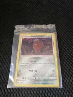 Pokemon Card ALOLAN DIGLETT Rare Holo 9/12 2017 McDonalds Promo NEW SEALED - Image 1