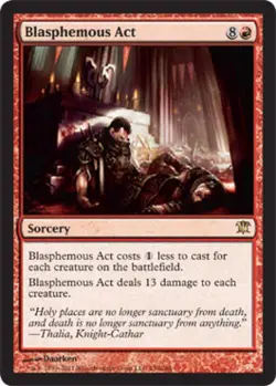 MTG English Blasphemous Act NM Foil Innistrad - Image 1