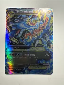 2014 Pokemon Card Mega M Charizard EX 69/106 XY Flashfire Ultra Rare - Image 1