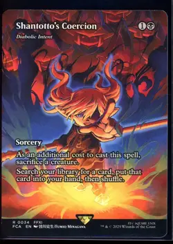 Shantotto's Coercion (Diabolic Intent) Showcase Regular MTG: Final Fantasy - NM+ - Image 1