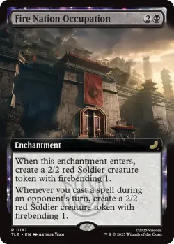 x1 Fire Nation Occupation - Foil - Extended Art R MTG Avatar: The Last Airbender - Image 1