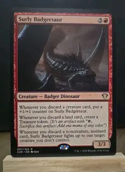 MTG Commander 2020 C20 Surly Badgersaur NM - Image 1