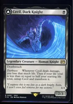Cecil, Dark Knight Cecil, Redeemed Paladin 0091 MTG: Final Fantasy - NM+ - Image 1