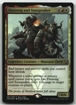 Firesong and Sunspeaker foil P Buy-A-Box Promos 280 LP - Image 1