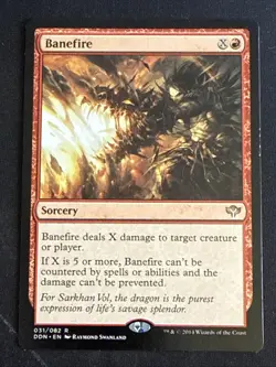 1x Banefire (031) Duel Decks: Speed vs. Cunning LP MTG Magic the Gathering x1 - Image 1