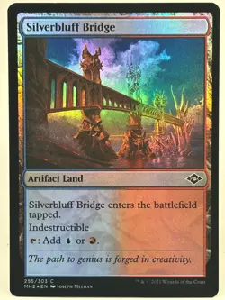 Silverbluff Bridge NM/M* FOIL Modern Horizons 2 ENGLISH 255/303 mtg -UnltdCards - Image 1
